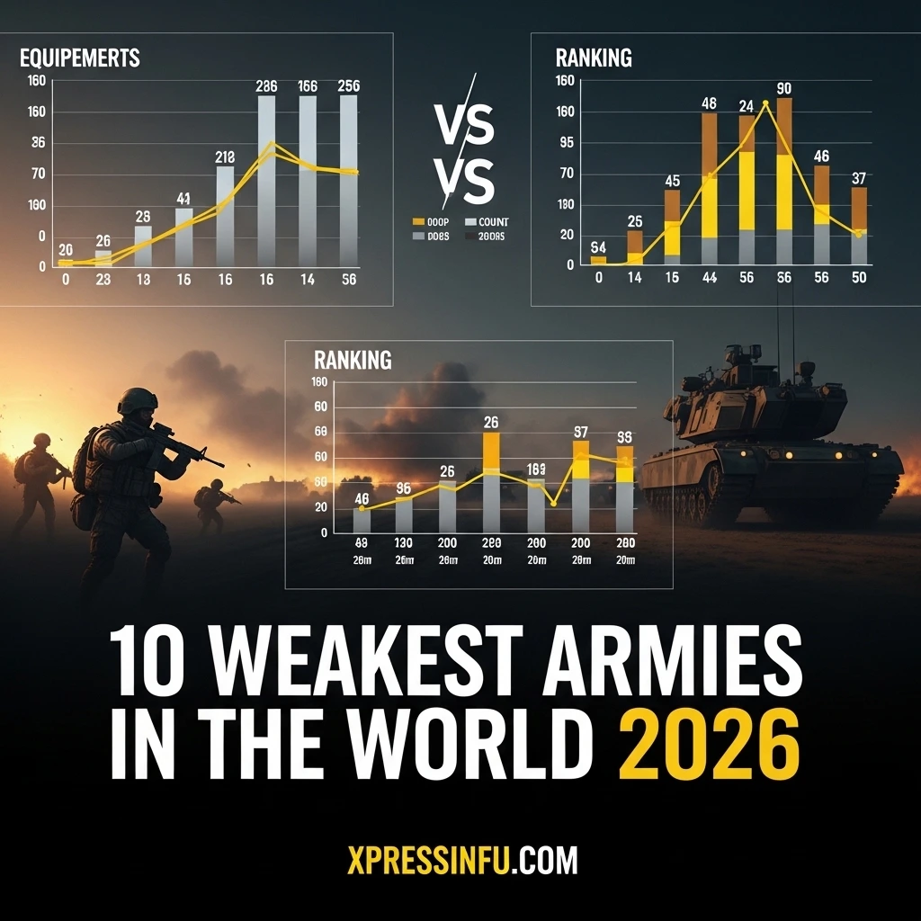 10 Weakest Armies in the World 2026: Global Firepower Rankings