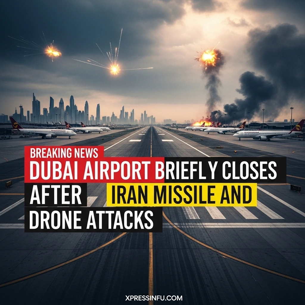 Dubai Airport Briefly Closes After Iran Missile and Drone Attacks